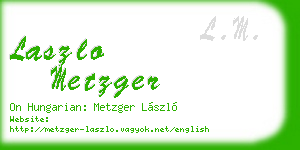 laszlo metzger business card