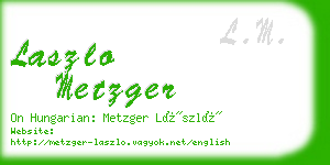 laszlo metzger business card